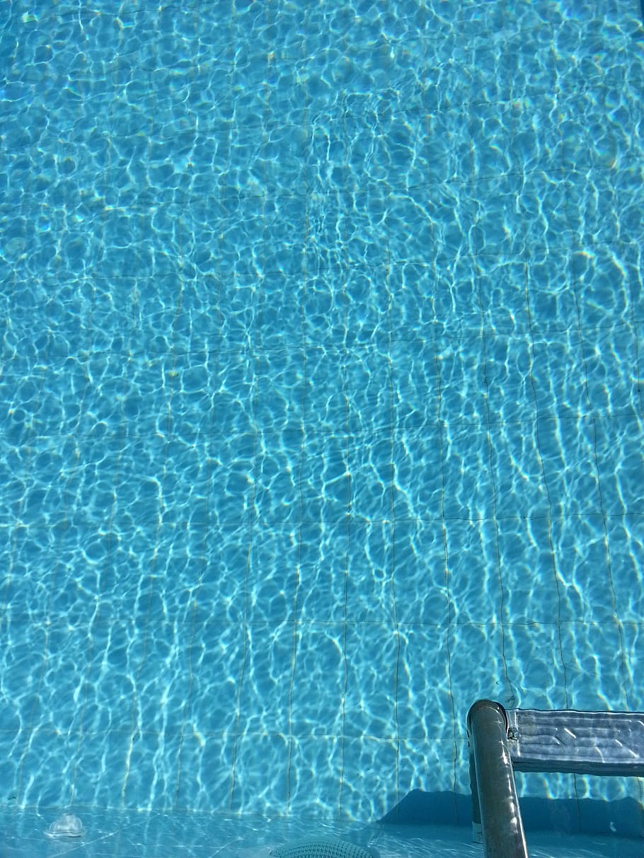 Swimming Pool, Water, Wave, Pattern, wave pattern, sun reflection HD wallpaper