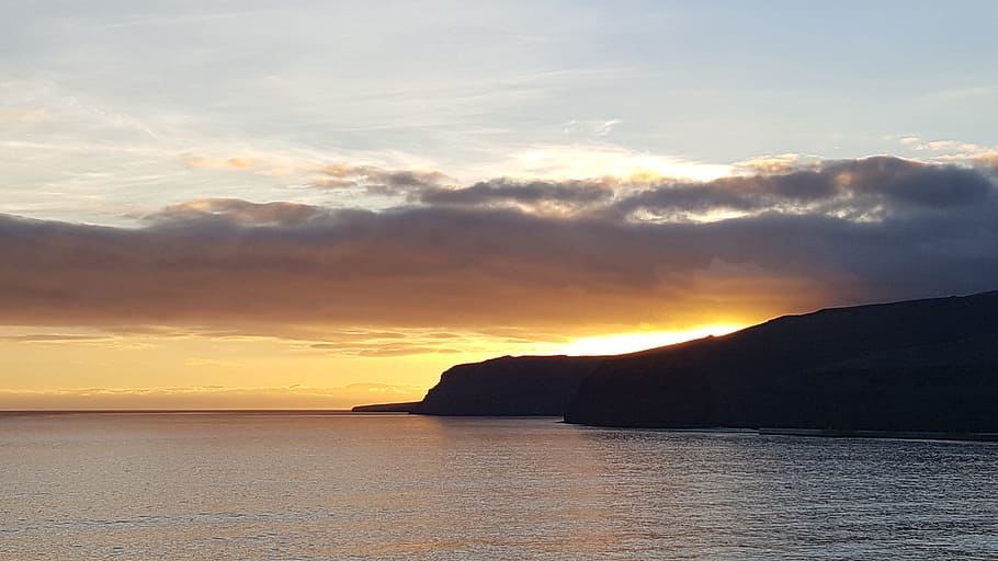 waters, sunset, panorama, dawn, nature, landscape, sea, travel HD wallpaper