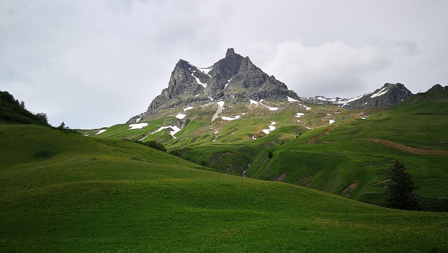 mountains, vorarlberg, spring, landscape, scenics - nature HD wallpaper