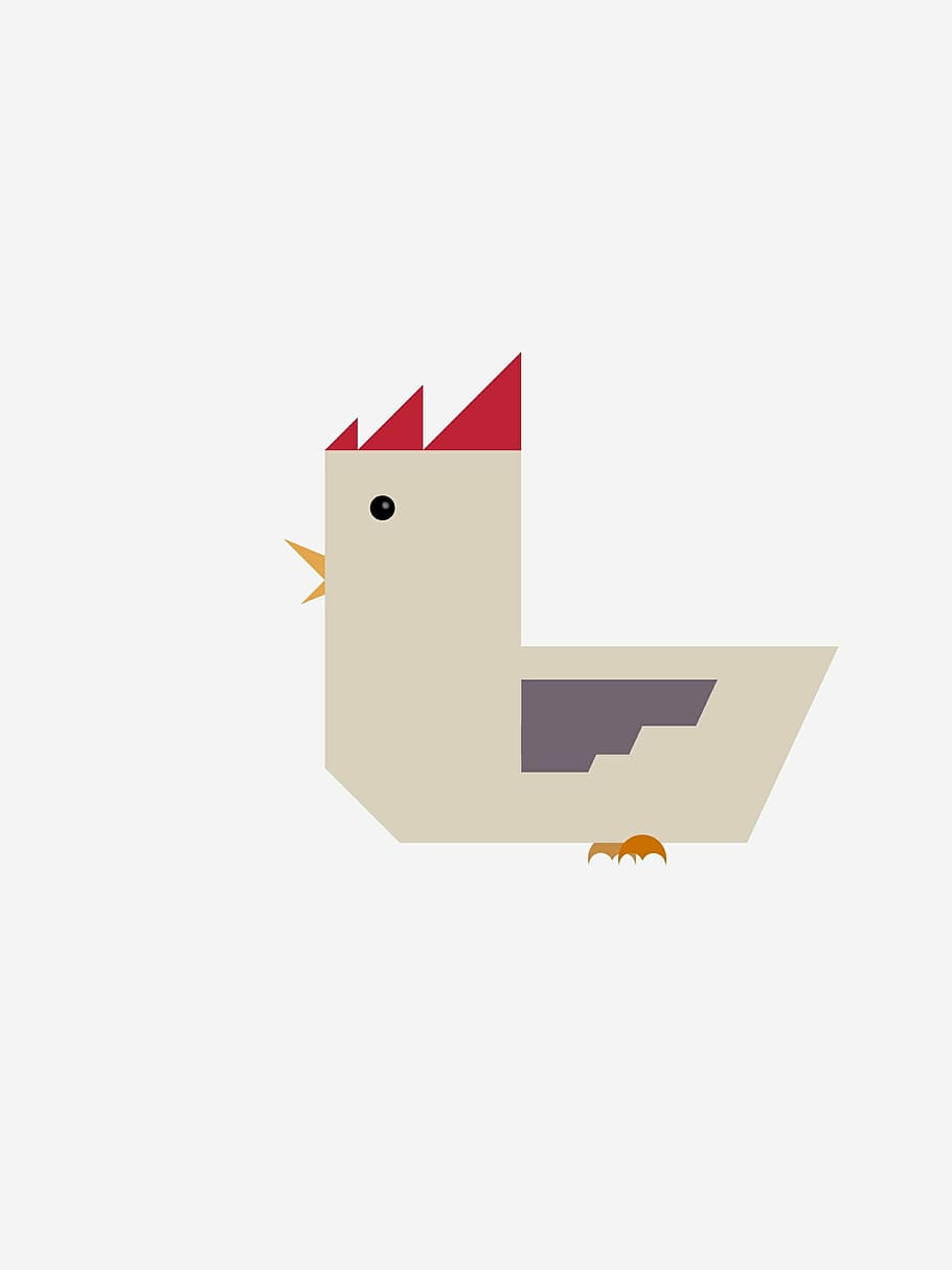 chicken, cartoon, hammer, illustration, vector, symbol, studio shot HD wallpaper