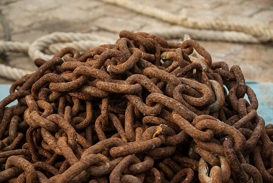 string, rust, rings, port, ferrraille, metal, chain, rusty HD wallpaper