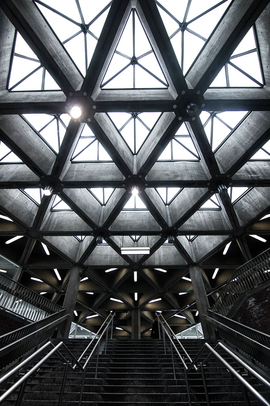 architecture, building, infrastructure, establishment, stairs HD wallpaper