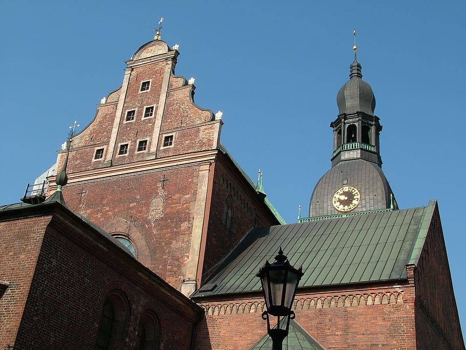 latvia, riga, dom, architecture, monument, building, building exterior HD wallpaper