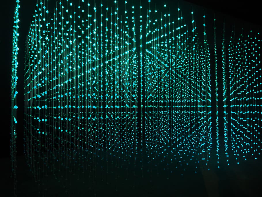 Pattern, Light, Color, Structure, Braid, green, abstract, illuminated HD wallpaper