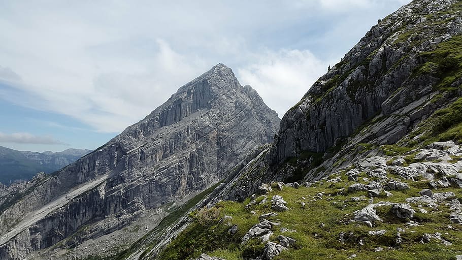 kleiner watzmann, summit, watzmannfrau, watzfrau, alpine, rock, HD wallpaper