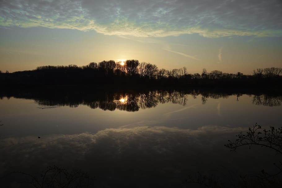 Lake, Mirror, Water, reflection, nature, tranquil scene, scenics HD wallpaper