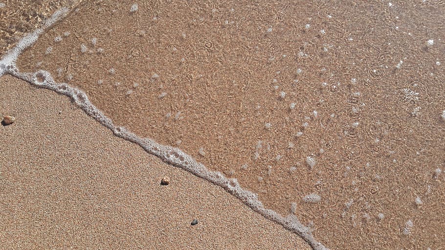 Sand, Sea, Sea, Coast, Wave, Beach, nature, vacations, summer HD wallpaper