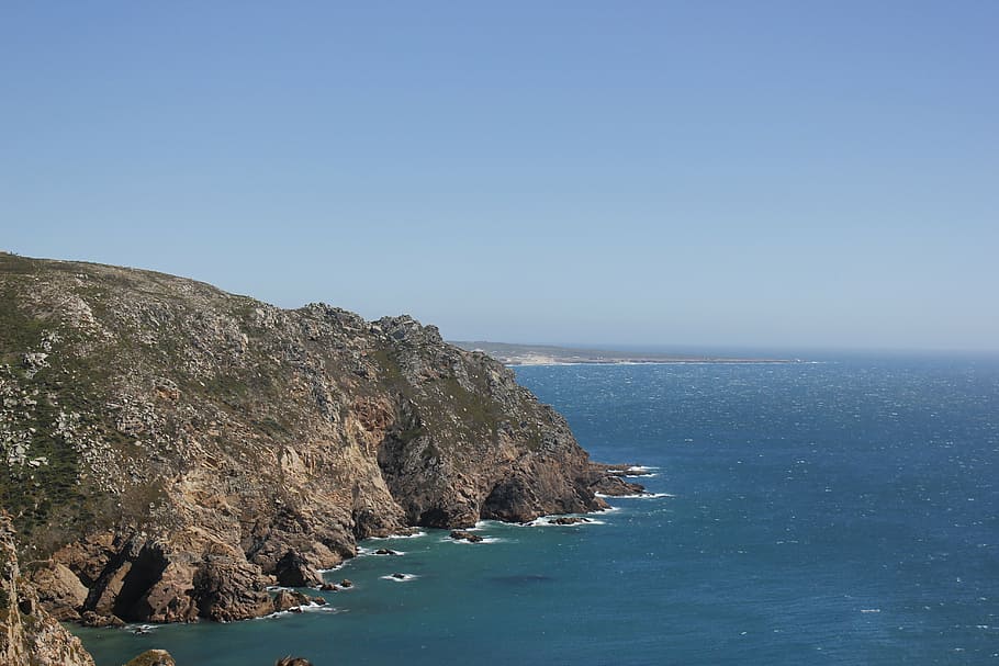 cape roca, sea, portuguese, water, sky, scenics - nature, beauty in nature, HD wallpaper