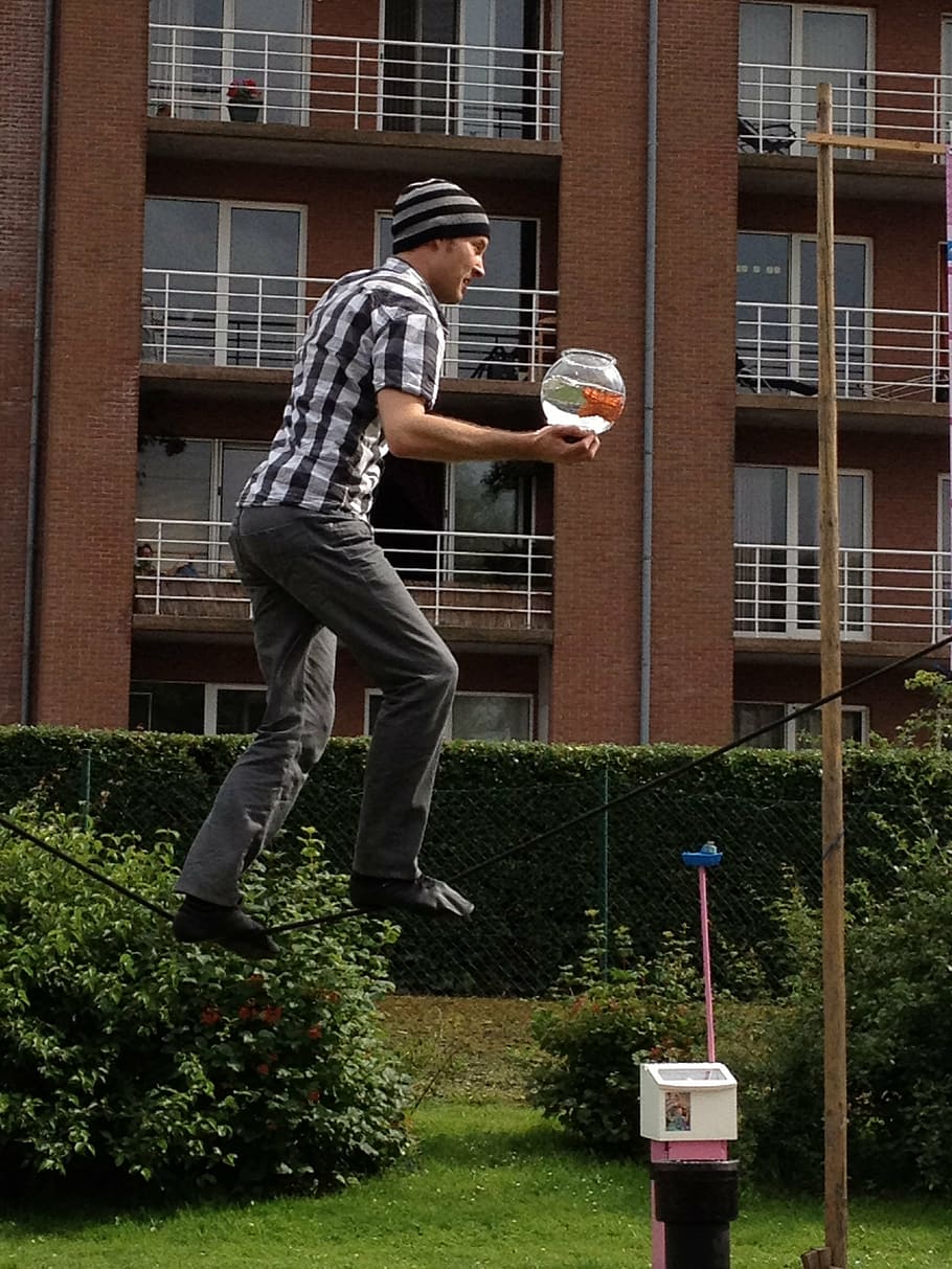 balance, extreme, rope, string dancing, funambulism, center of mass HD wallpaper