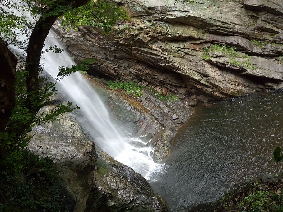 falls, brooks, natural, views, landscape, beauty in nature HD wallpaper