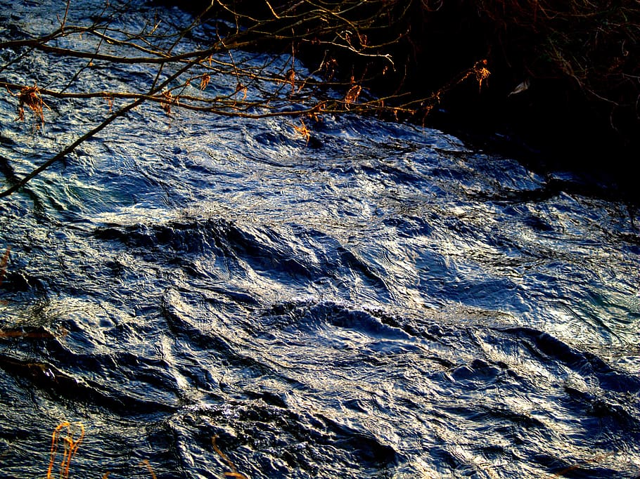 nature, waters, background, rock, stone, river, cold, landscape HD wallpaper
