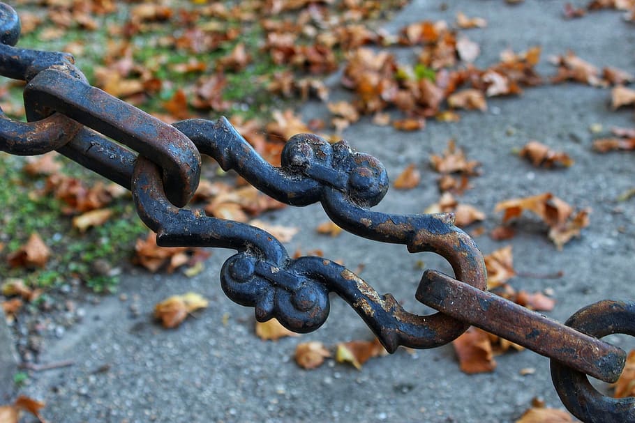 chain, nature, iron, old, metal, strength, rusty, connection HD wallpaper