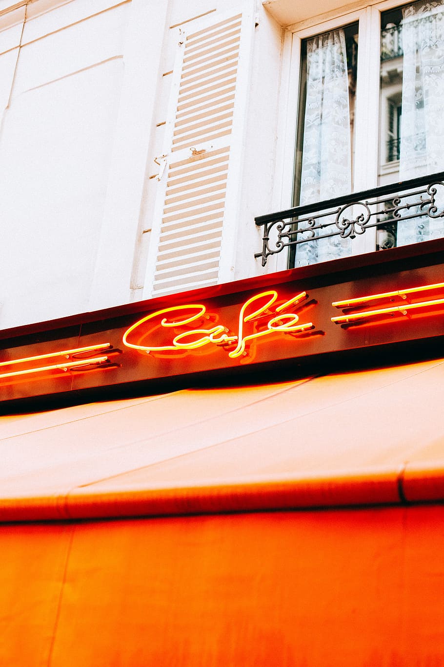 Cafe neon light signage, Cafe neon store facade signage, lights HD wallpaper
