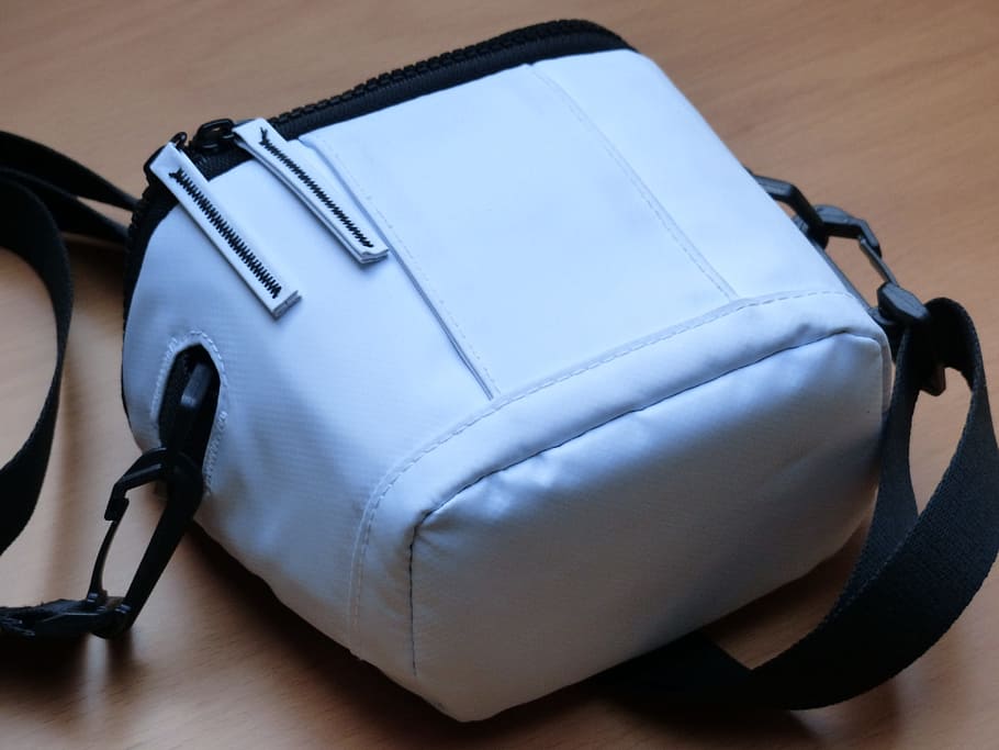 Photo, Bag, White, Zip, Camera, photo bag, camera bag, belt HD wallpaper