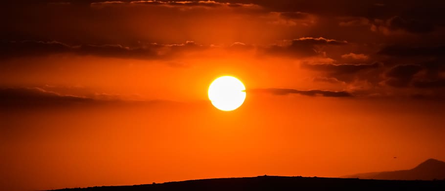 sunset, clouds, evening, sunlight, nature, sky, beauty in nature HD wallpaper