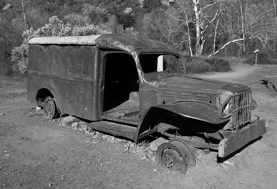 rust, old, car, vintage, mode of transportation, land vehicle HD wallpaper