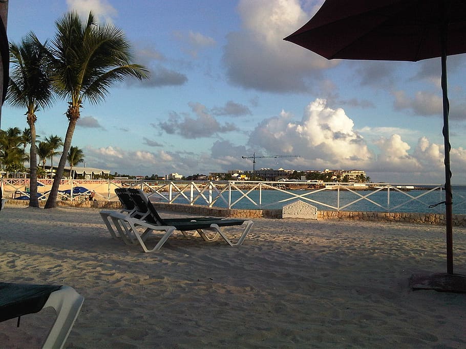 Beach, Sand, Spa, Relax, resort, relaxation, water, ocean, caribbean, HD wallpaper