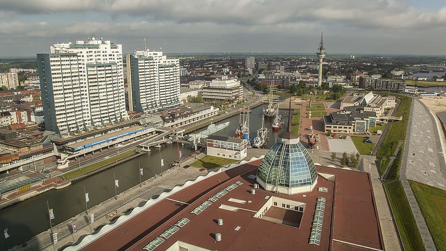 Hamburg, Cuxhaven, Overview, architecture, cityscape, built structure HD wallpaper
