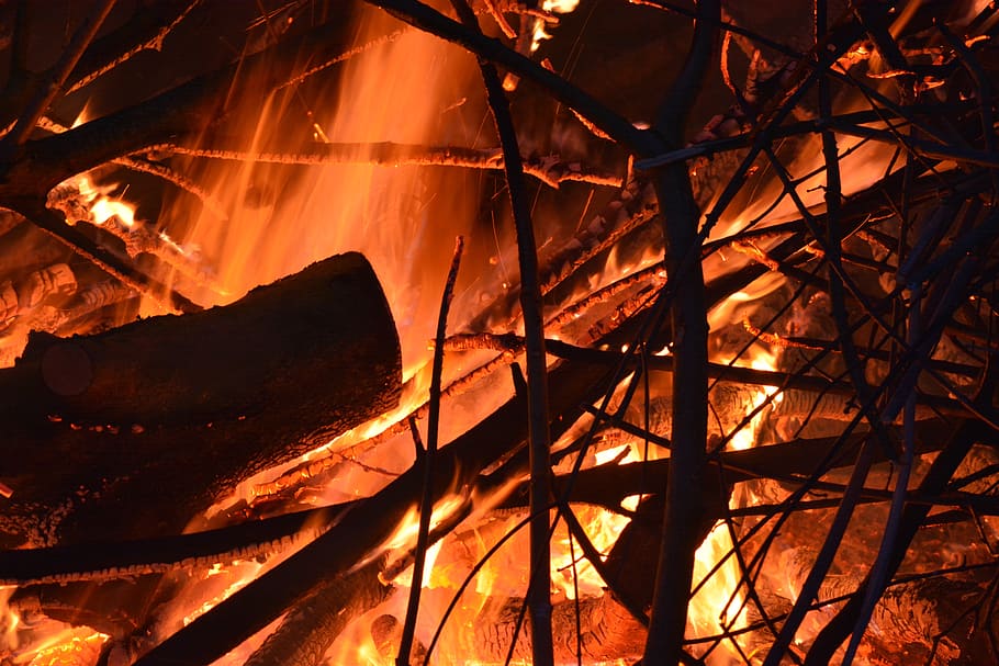 easter fire, march, customs, heat - temperature, burning, fire - natural phenomenon HD wallpaper