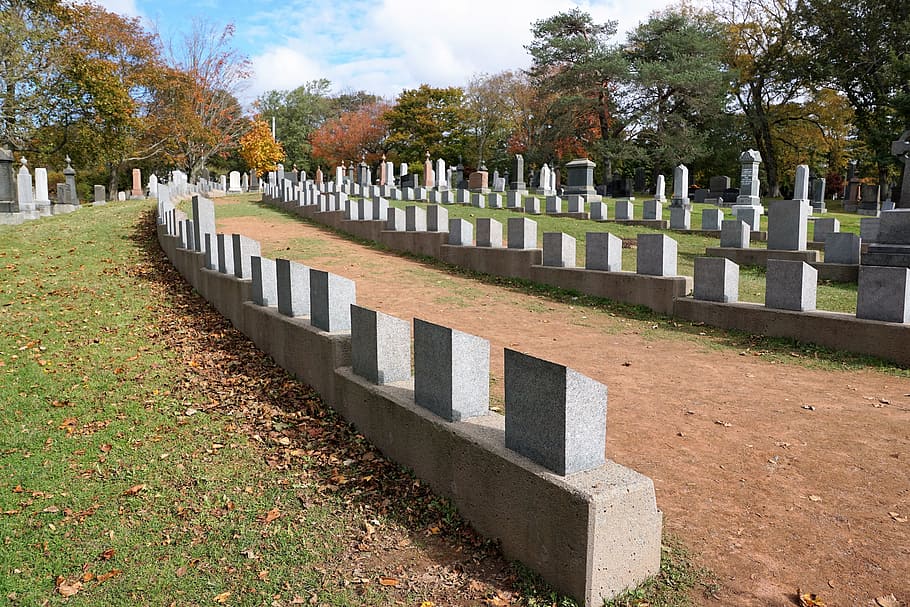 Cemetery, Halifax, Canada, titanik, nature, grave, funeral