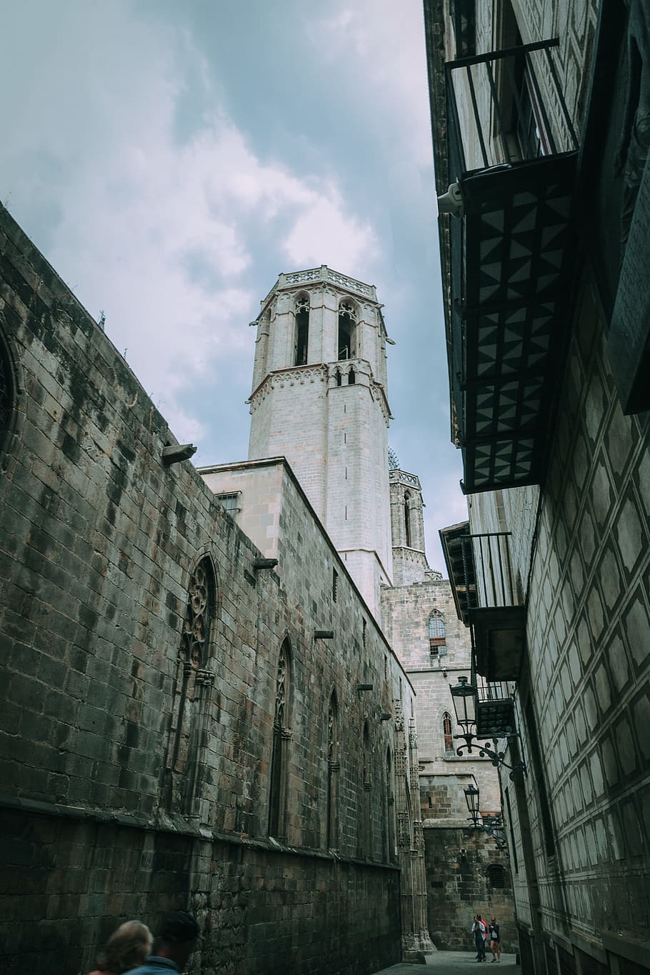 Gray Concrete Infrastructure, alley, ancient, architecture, background HD wallpaper