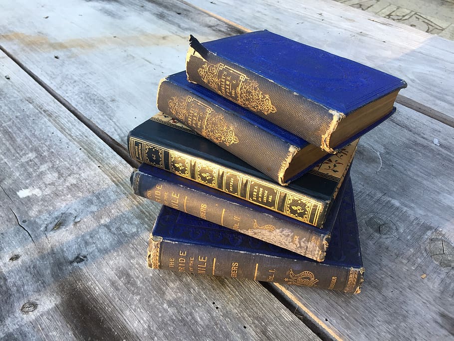 books, read, reading, table, still life, wood - material, high angle view HD wallpaper