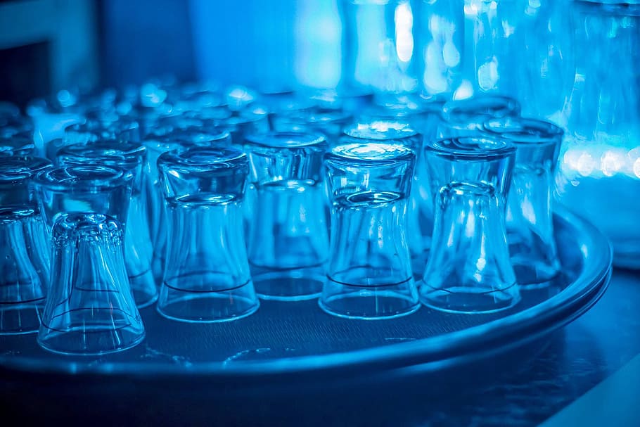 clear shot glass on tray, beverages, alcohol, weekend, party HD wallpaper