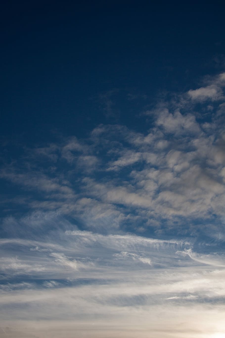 Cirrus Clouds, Blue, Sky, clear, sunny, beautiful, federwolke HD wallpaper
