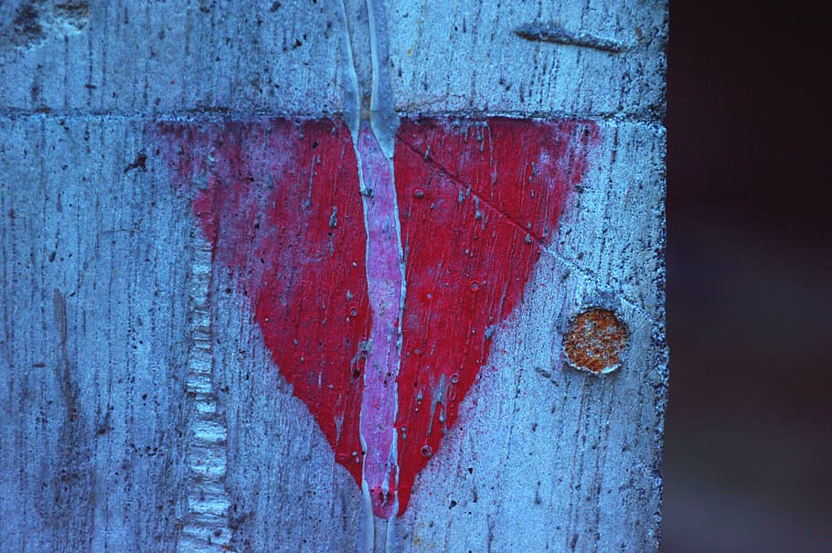 symbol, design, wall, construction, weathered, old, blue, no people HD wallpaper