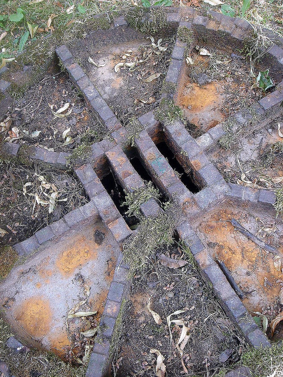 channel, waste, circle, hole, high angle view, day, no people HD wallpaper
