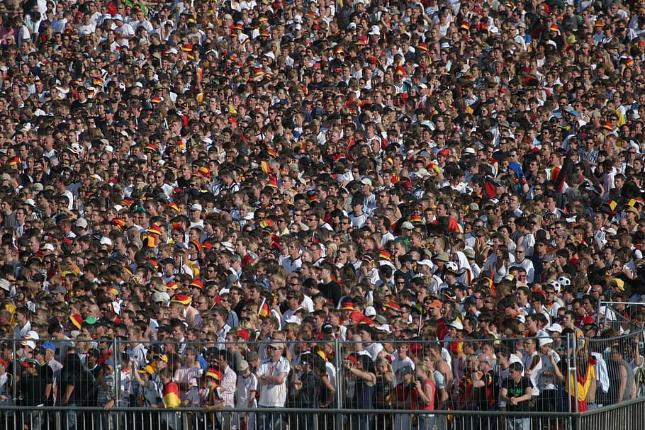 Crowd, Football, Cheer, stadium, spectator, large group of people, HD wallpaper