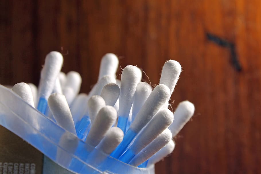 Cotton Swabs, Flexible Rods, jar of cotton swabs, clean ears, HD wallpaper