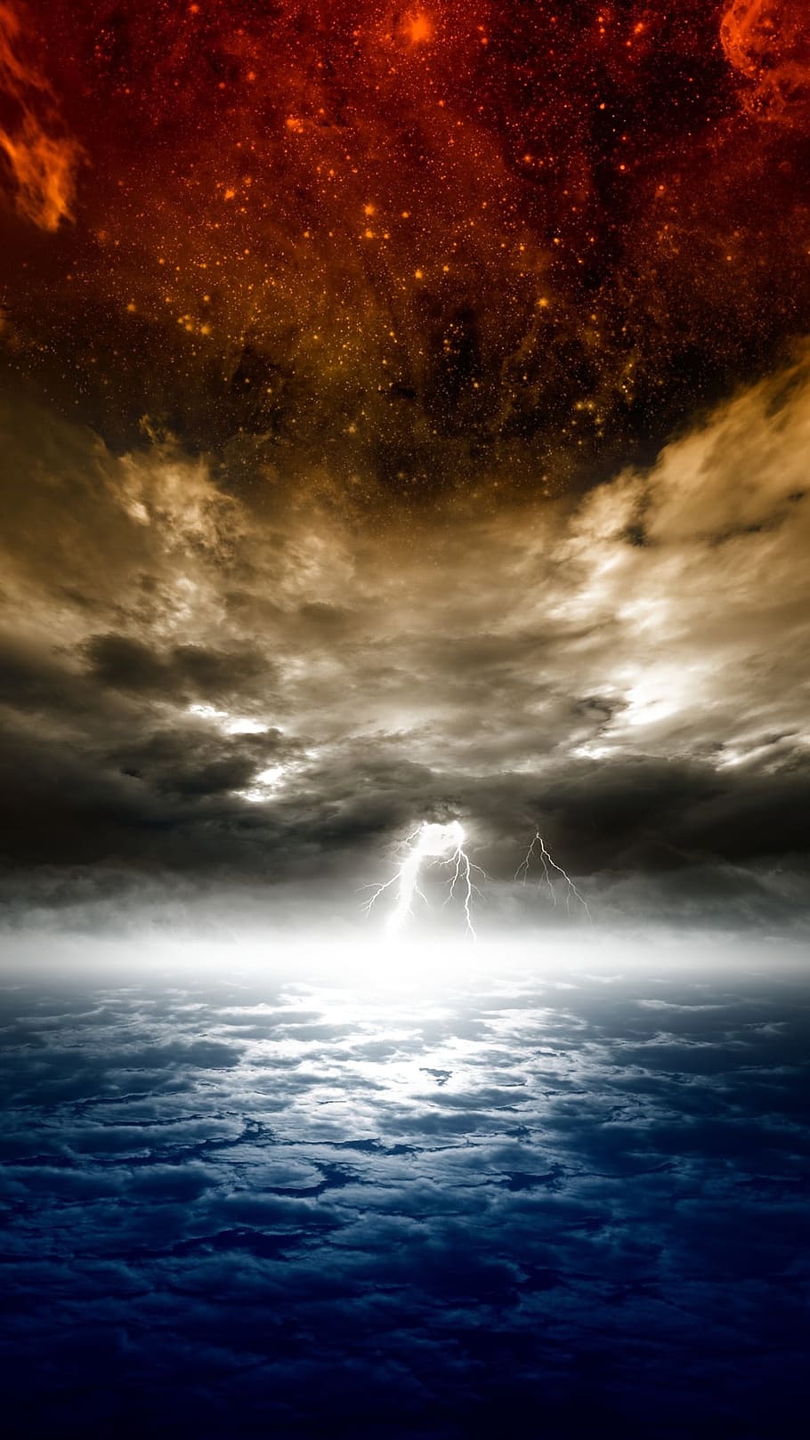 nature, sky, blue, cloud - sky, beauty in nature, dramatic sky HD wallpaper