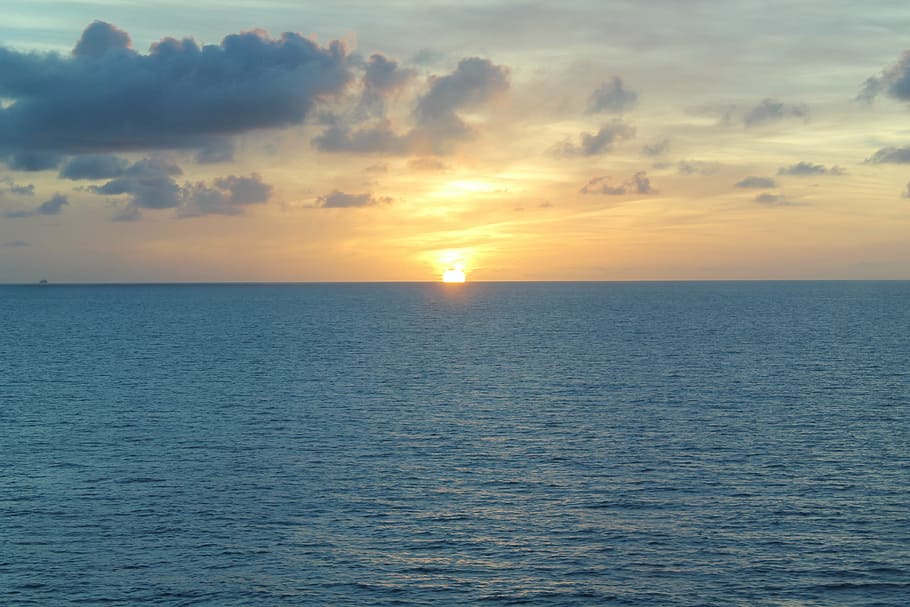sunset, lighting, summer, sunrise, nature, sky, landscape, beautiful HD wallpaper