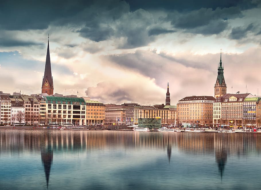 city, landscape, sunset, landmark, administration, architecture HD wallpaper