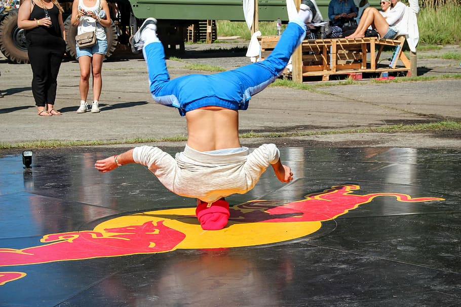 break dancing, standing on your head, acrobatics, sport, exercising HD wallpaper