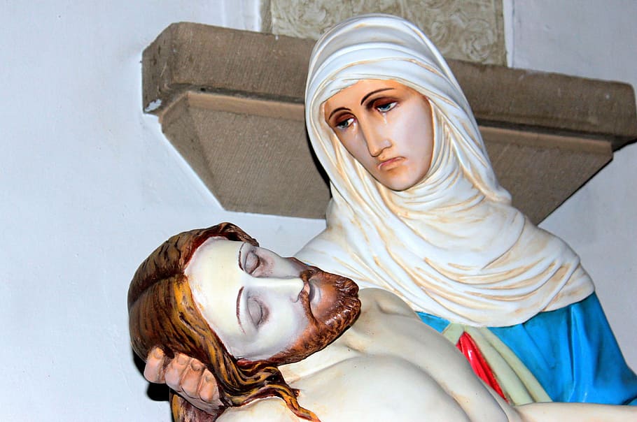 Jesus, Maria, Poor, jesus in the poor of maria, keep head, death, HD wallpaper