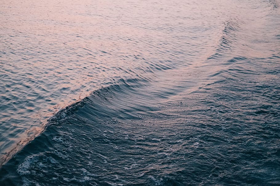 closeup photography of sae waves, aerial view photography of ocean wave HD wallpaper