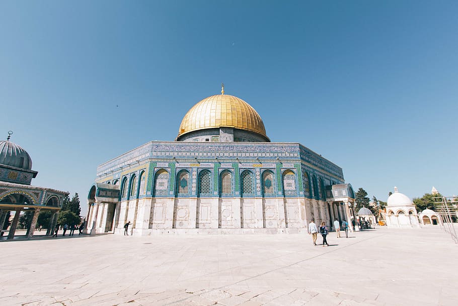 green and white mosque, architecture, building, infrastructure HD wallpaper