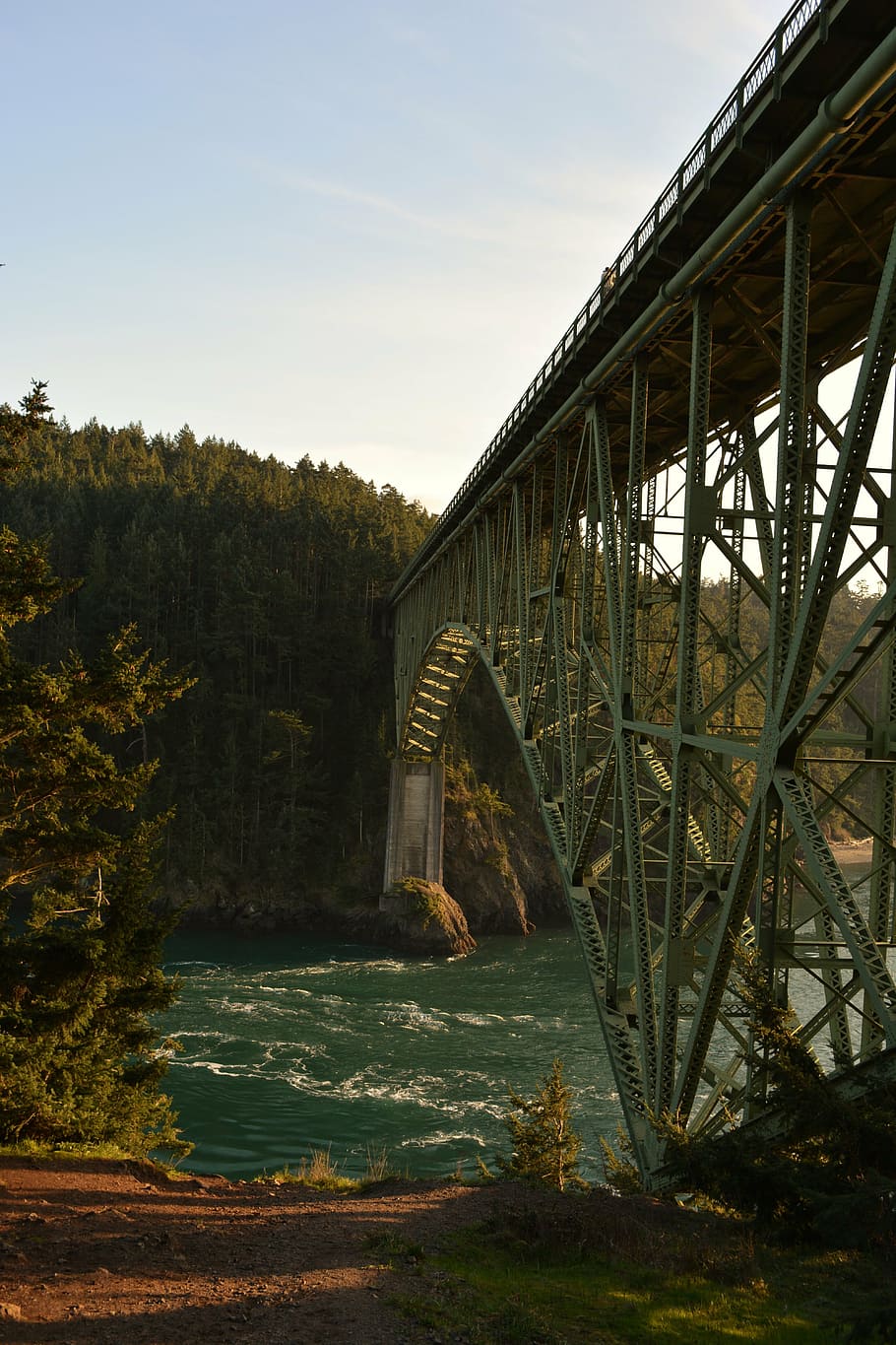 deception pass, washington, bridge, anacortes, structure, landmark HD wallpaper