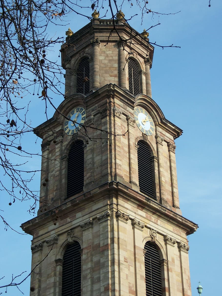 Ludwigskirche, Saarbrücken, Church, tower, architecture, europe, HD wallpaper
