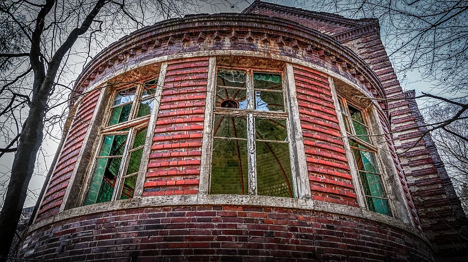 architecture, old, window, building, brick, break up, masonry HD wallpaper
