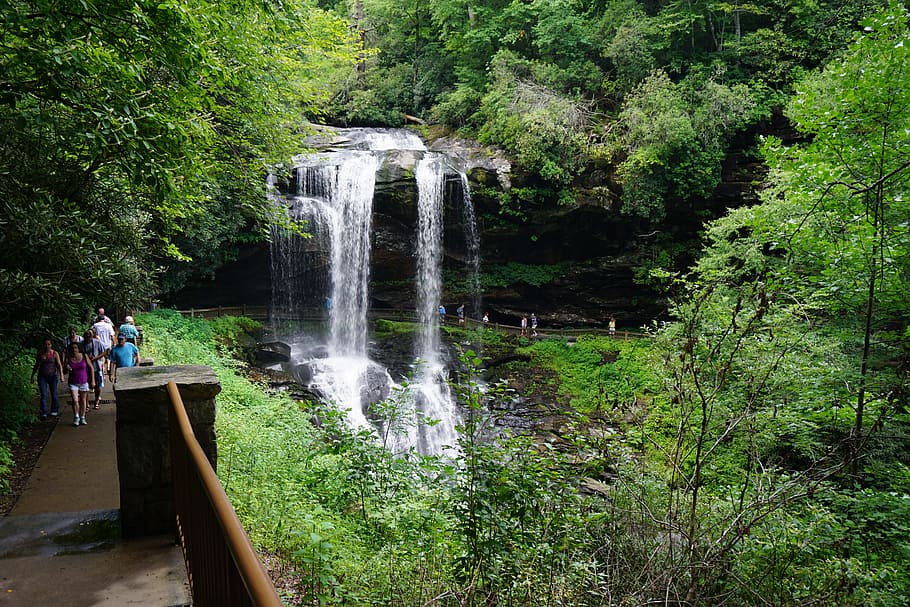 Waterfall, Dry Falls, Falls, North Carolina, highlands, nature, HD wallpaper