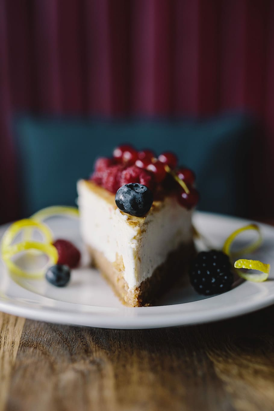 Berry Cheesecake, fruit, food, homemade, blackberry, blueberry, HD wallpaper