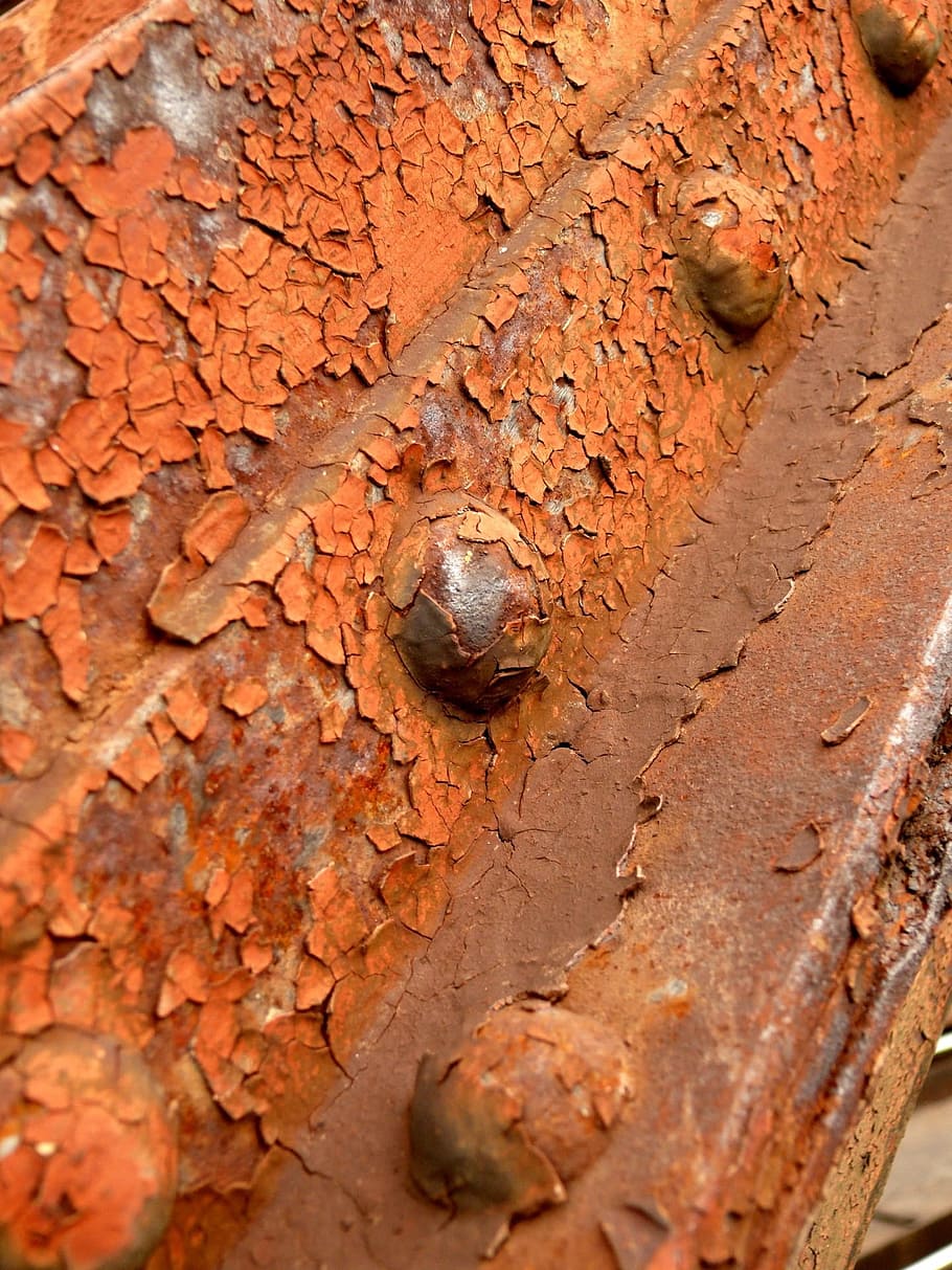 Rust, Oxidation, Screw, Construction, metal, texture, old, iron, HD wallpaper
