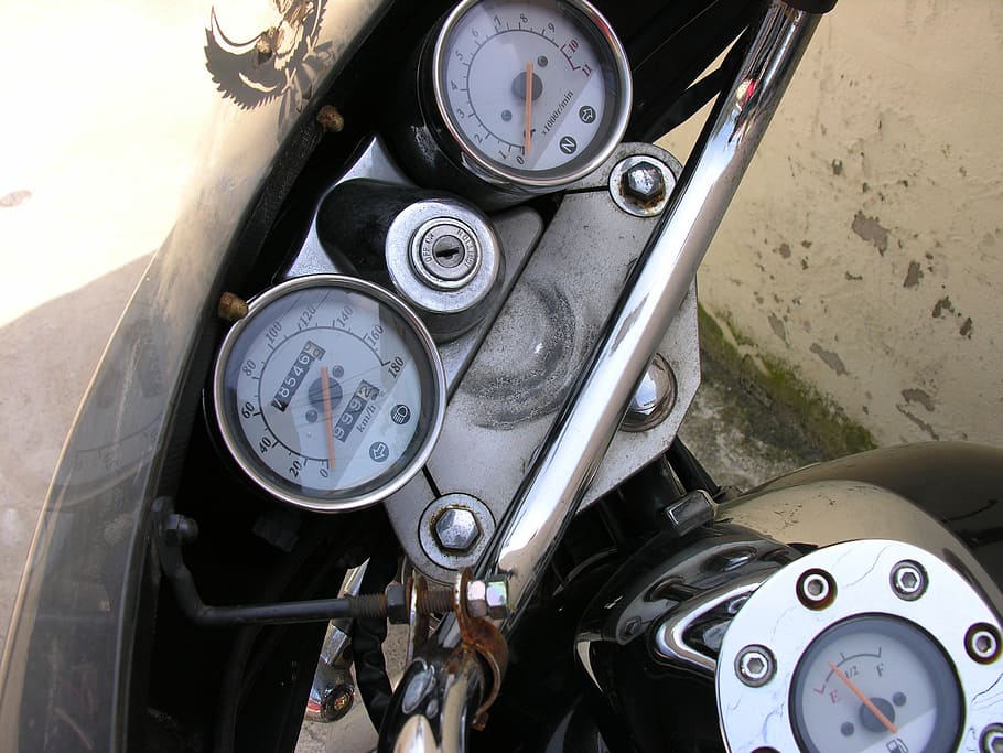 motorcycles, the instrument panel, machine, stainless, transportation HD wallpaper