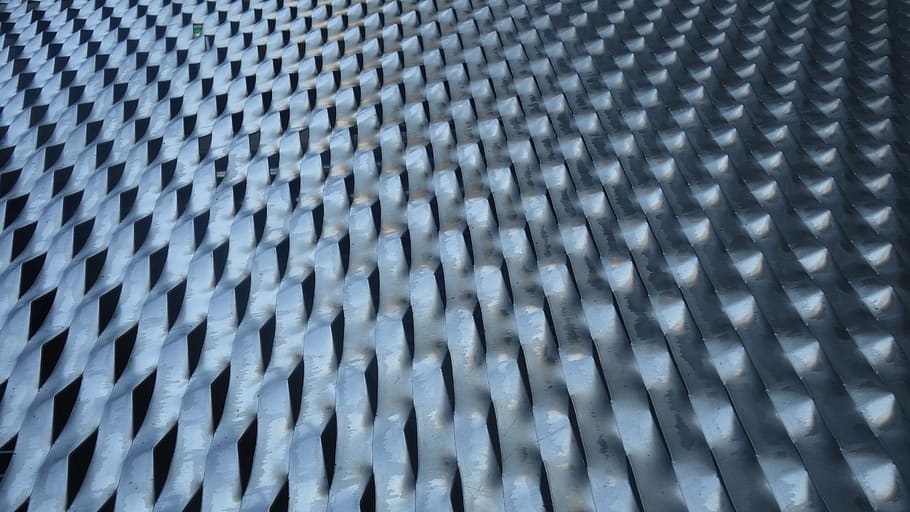 grid, sheet, drawn, metal, regularly, pattern, background, shiny HD wallpaper
