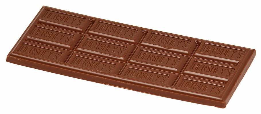 Hershey's chocolate bar, Chocolate, Milk, Sweet, candy, delicious