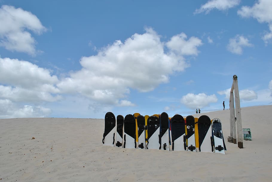 Sand, Florianopolis, Brazil, sandboard, landscape, tourism, HD wallpaper