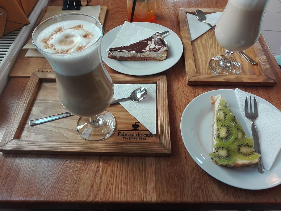late, cake, dessert, coffee, food and drink, table, refreshment HD wallpaper